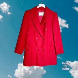 Pendleton Woolen Mills Red Double Breasted Coat L